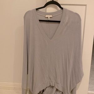 Anthropologie eri + ali grey sweater/top